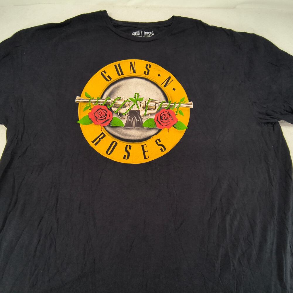Guns N Roses Short Sleeve Graphic Band T Shirt Adult Mens Size 3XL Black Yellow